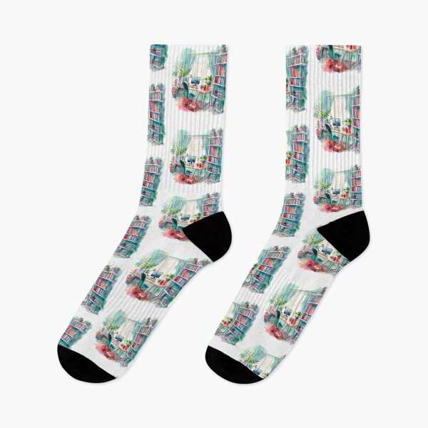 Item preview, Watercolor Cozy Home Office designed and sold by DreamiDreams.