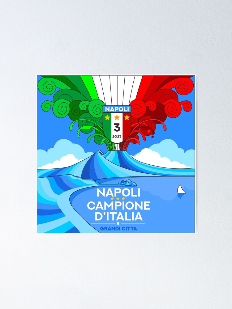 Scudetto Napoli Campione D'Italia 2023 Celebrativa Terzo Campioni Poster  for Sale by grandicitta