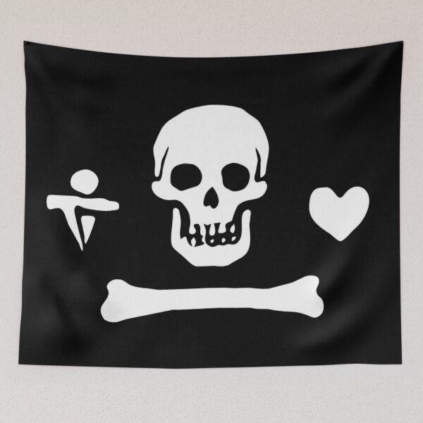 Item preview, Stede Bonnet Gentleman Pirate Flag designed and sold by zoocuties.