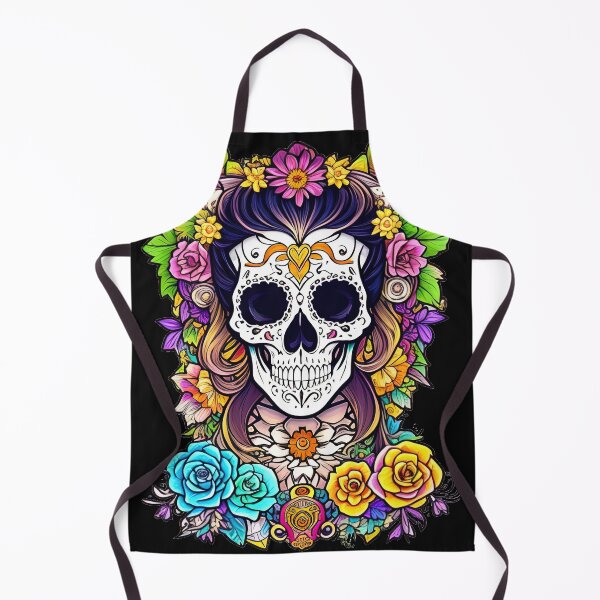 Item preview, Flowers and Sugar Skull designed and sold by Saltys-Shop.