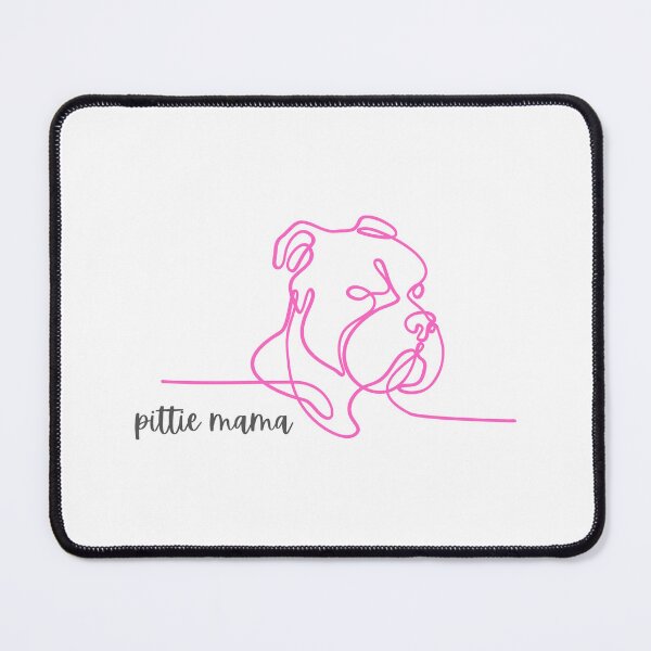 Artikelvorschau, Pittie Mama - rosa entworfen und verkauft von jechaiyells.