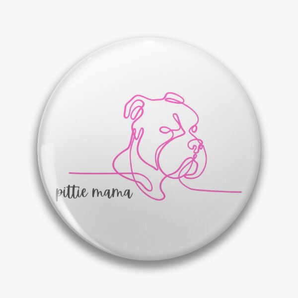 Artikelvorschau, Pittie Mama - rosa entworfen und verkauft von jechaiyells.