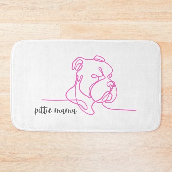 Artikelvorschau, Pittie Mama - rosa entworfen und verkauft von jechaiyells.