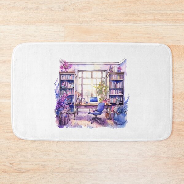 Item preview, Watercolor Cozy Home Office designed and sold by DreamiDreams.