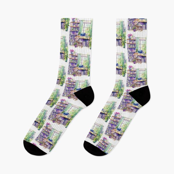 Item preview, Watercolor Cozy Home Office designed and sold by DreamiDreams.