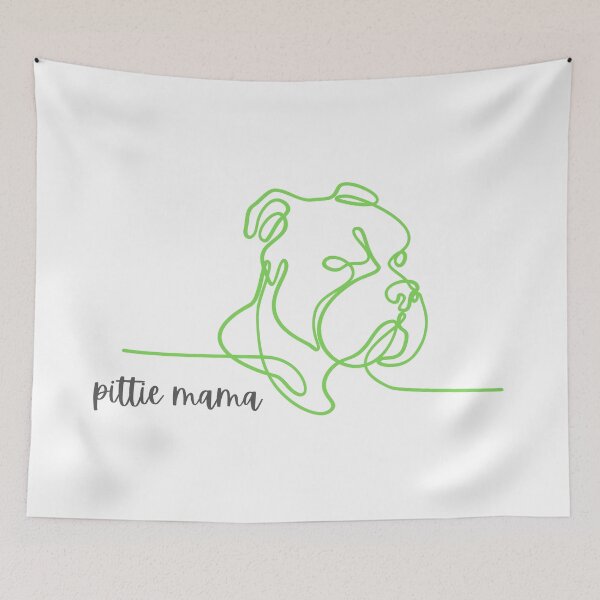 Artikelvorschau, Pittie Mama - grün entworfen und verkauft von jechaiyells.