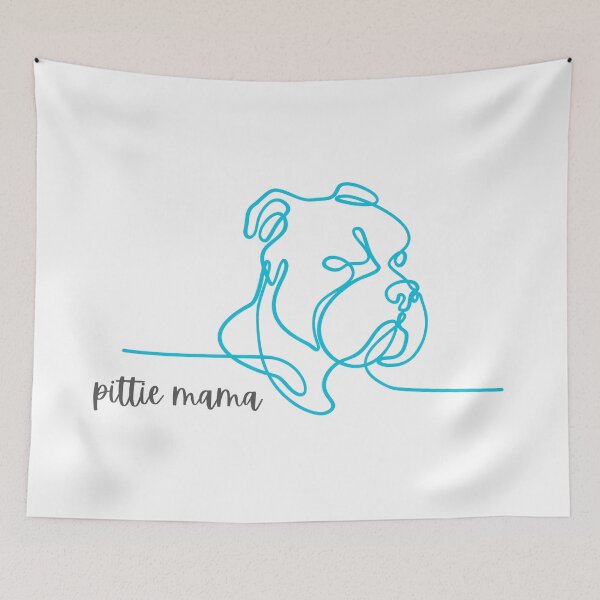 Artikelvorschau, Pittie Mama - blau entworfen und verkauft von jechaiyells.