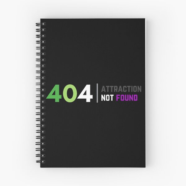 Item preview, 404 Aro Ace Attraction Not Found. Aroace Pride designed and sold by Subtle Pride Shop.