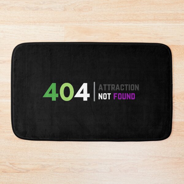 Item preview, 404 Aro Ace Attraction Not Found. Aroace Pride designed and sold by Subtle Pride Shop.