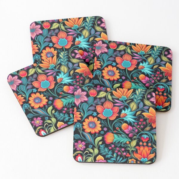 Item preview, Fiesta Floral Pattern 4 designed and sold by innerchildfun.