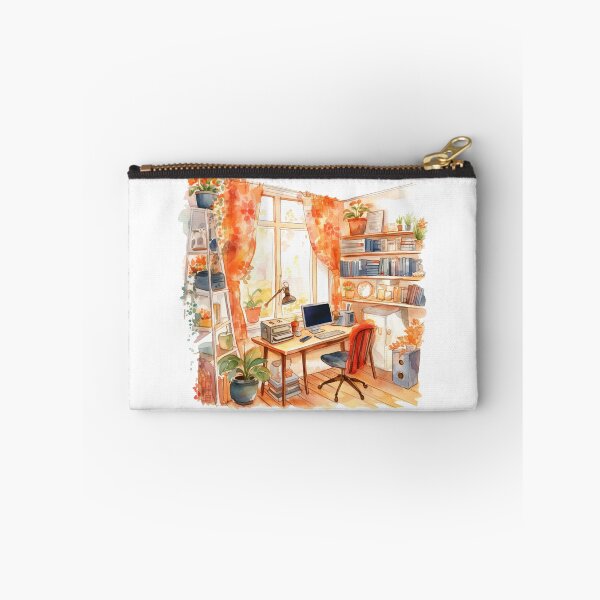 Item preview, Watercolor Cozy Home Office designed and sold by DreamiDreams.