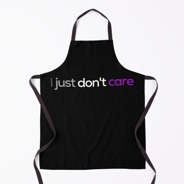 Item preview, I Just Don't Care. Asexual Pride designed and sold by Subtle Pride Shop.