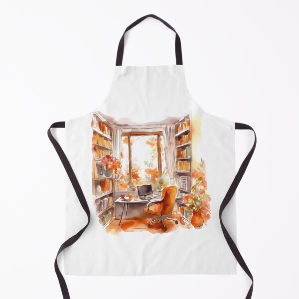 Item preview, Watercolor Cozy Home Office designed and sold by DreamiDreams.