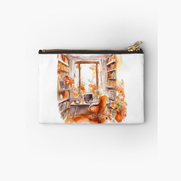 Item preview, Watercolor Cozy Home Office designed and sold by DreamiDreams.