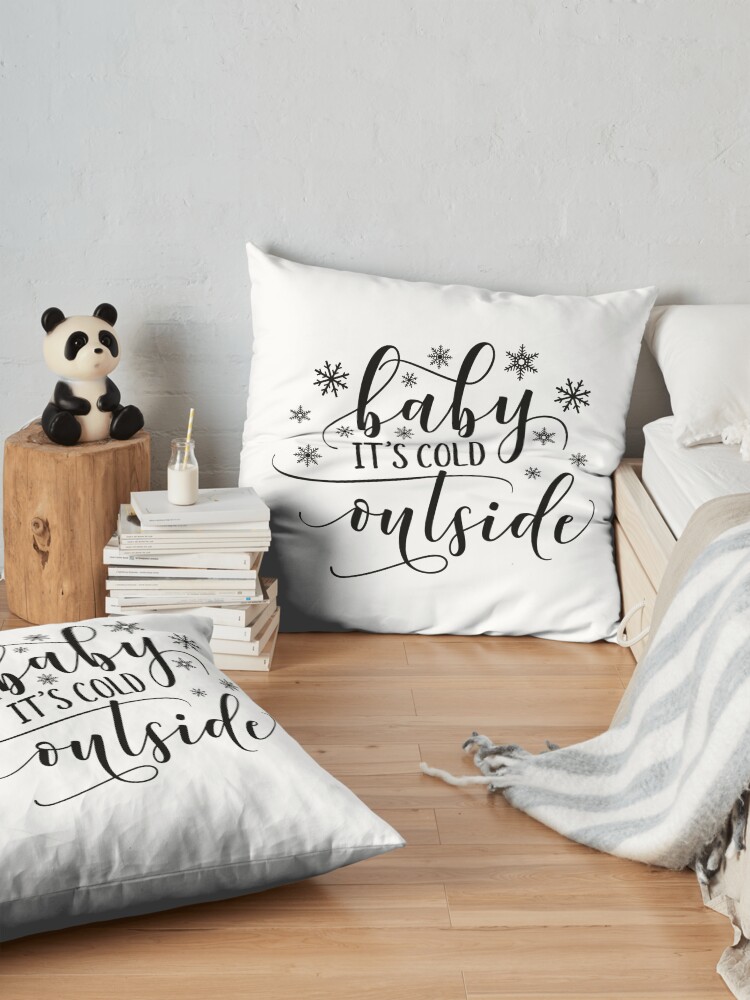 Alternate view of Baby It's Cold Outside Floor Pillow