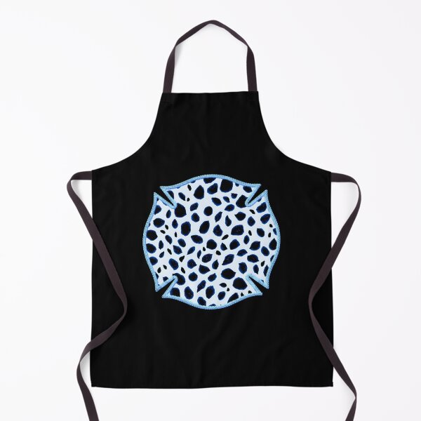 Item preview, Cool Blue Black Embroidered Firefighter Patch Dalmatian Maltese Cross Badge Cute Funny loves fireman slang sayings and quotes designed and sold by Thinline Fire Police EMS.