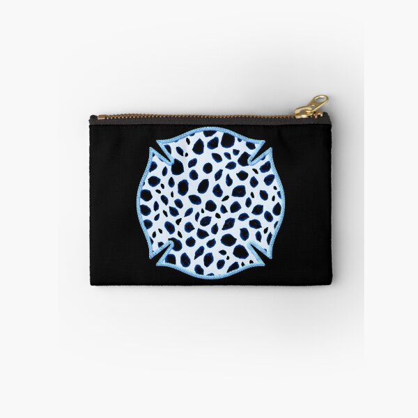 Item preview, Cool Blue Black Embroidered Firefighter Patch Dalmatian Maltese Cross Badge Cute Funny loves fireman slang sayings and quotes designed and sold by Thinline Fire Police EMS.