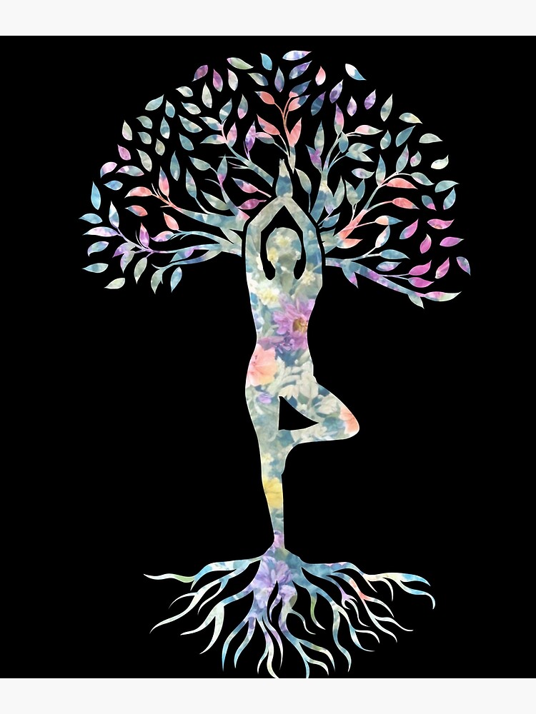 Yoga tree Poster for Sale by Dominika Bednarska