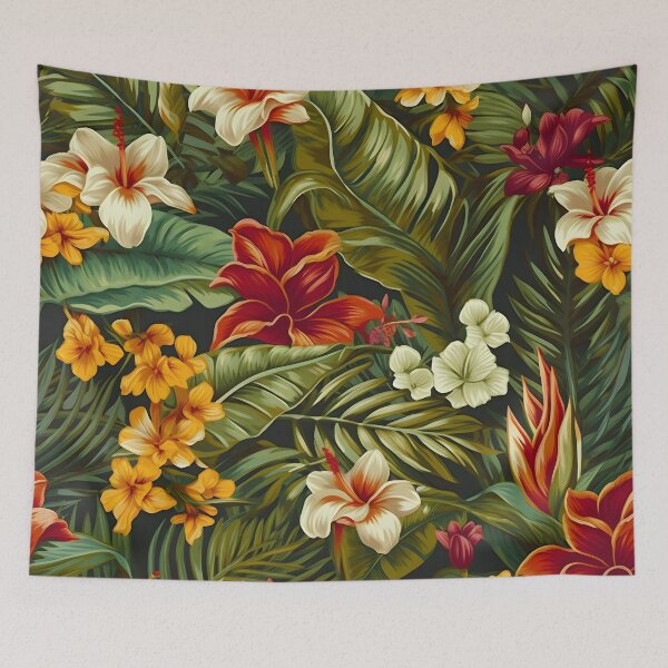 Item preview, Tropical Vibe Hawaiian Shirt Print designed and sold by SDVibeDesigns.