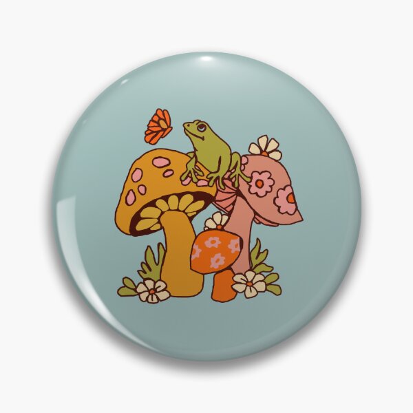 Item preview, frog & mushroom sticker designed and sold by abzsticks.