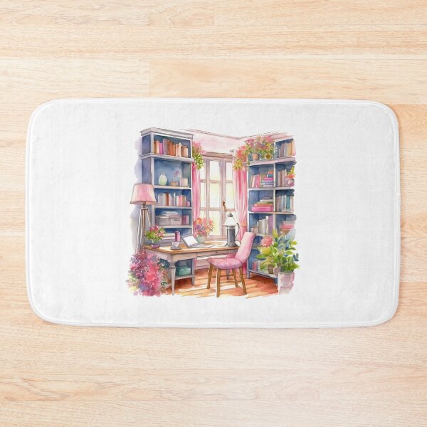 Item preview, Watercolor Cozy Home Office designed and sold by DreamiDreams.
