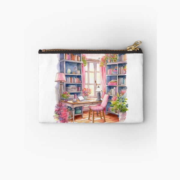 Item preview, Watercolor Cozy Home Office designed and sold by DreamiDreams.