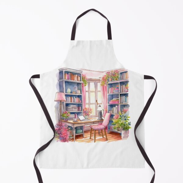 Item preview, Watercolor Cozy Home Office designed and sold by DreamiDreams.