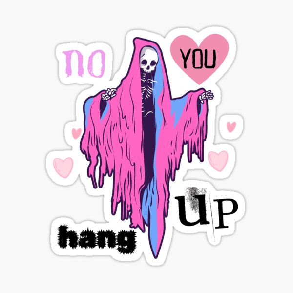 Scream Ghostface Girly Sticker. 