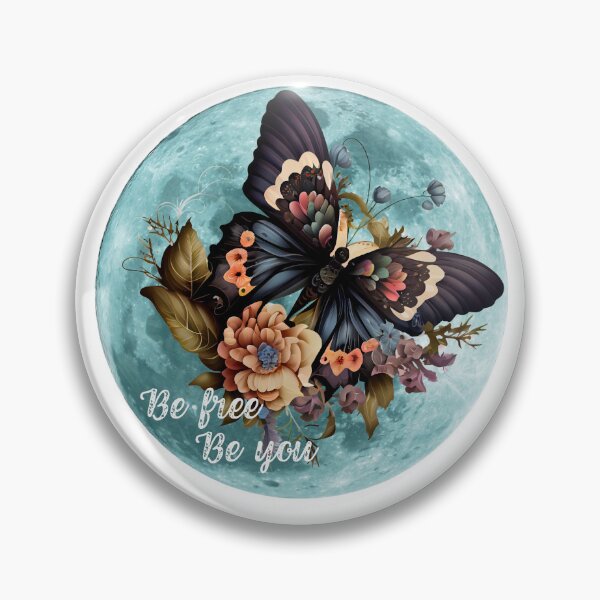 Item preview, Be free be you- be free butterfly- full moon butterfly  designed and sold by Janetlousart.