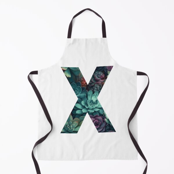 Item preview, Elegant Succulent Pattern Letter X designed and sold by AdiRemba.