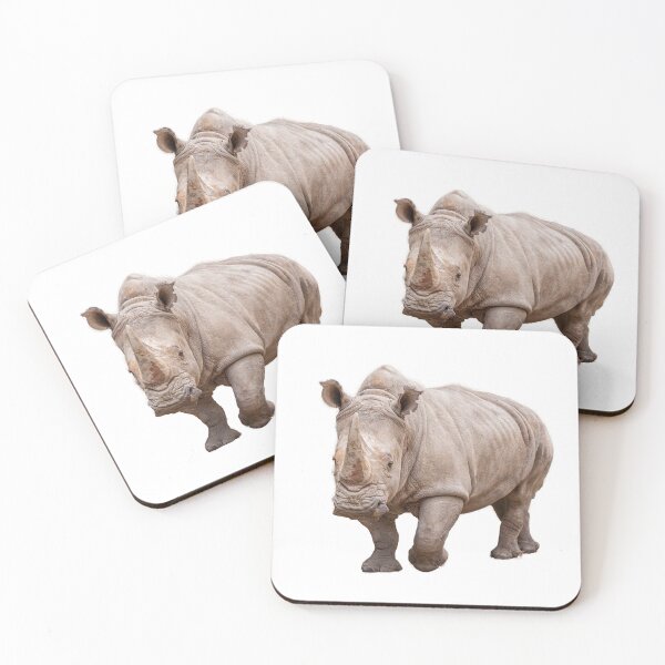 Item preview, African White Rhino Coming at ya without background  designed and sold by JulieAnnPix.