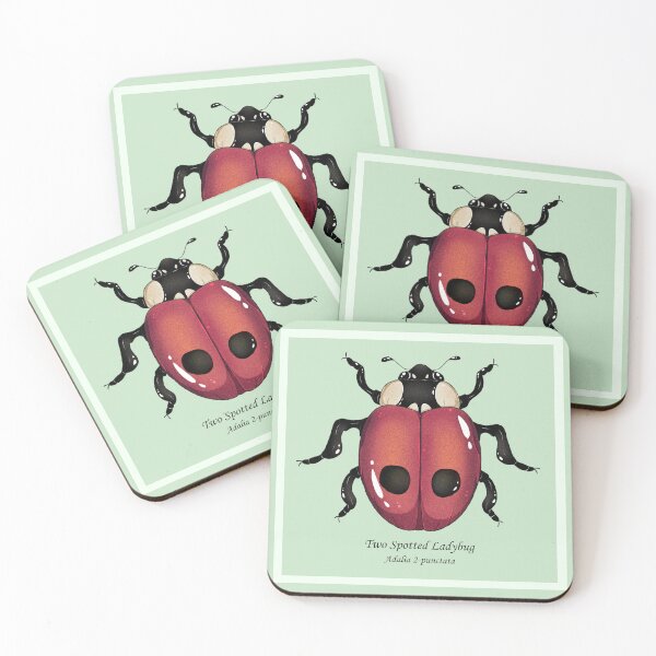 Item preview, two spotted ladybug designed and sold by dinosaphira99.