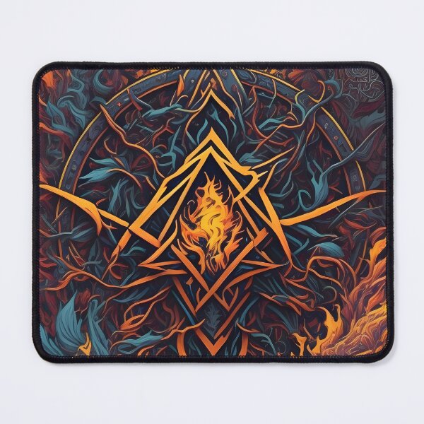 Item preview, fire and water sign designed and sold by NozAkamE.
