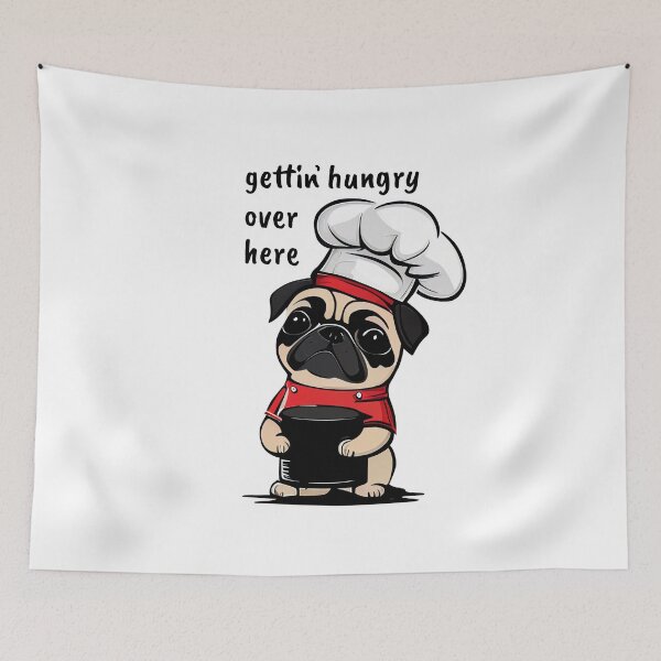 Item preview, Hungry Pug - gettin hungry over here designed and sold by Gerald Waters.