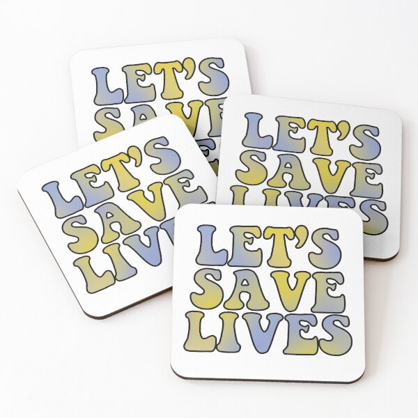 Item preview, Let’s Save Lives Goovy Text designed and sold by 1701-Z.