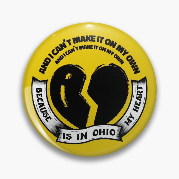 Item preview, Ohio Is For Lovers Emo Quote Phrase Broken heart Corazon Roto Hawthorne Heights - Black designed and sold by N3F1.