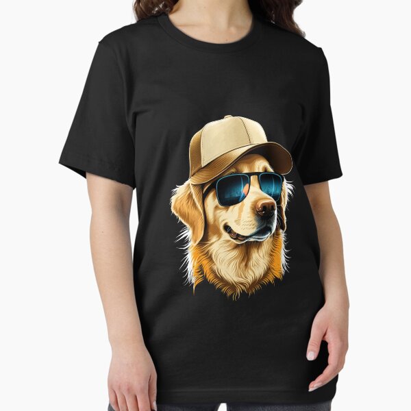 Item preview, Golden Retriever mit Sonnenbrille Illustration und Mütze designed and sold by Gerald Waters.