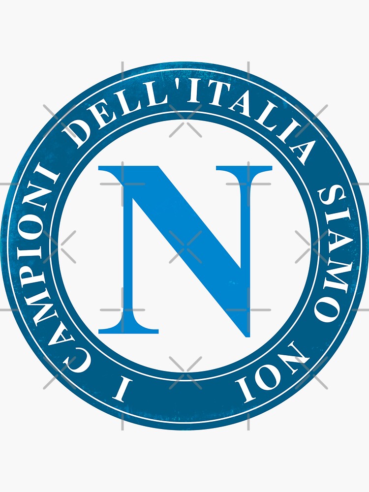 Commemorative Design of Napoli, I Campioni dell'Italia siamo noi Sticker  for Sale by fabiand1927