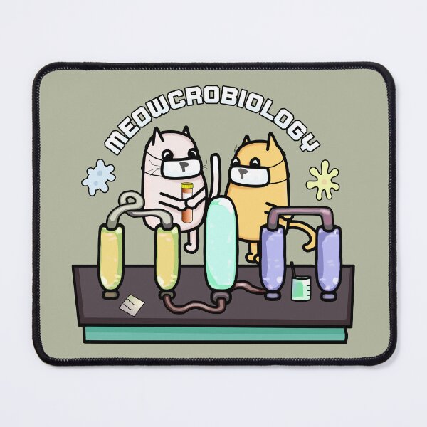 Item preview, Meowcrobiology - Cat Biology Pun designed and sold by ViewerEqualsPhoton.