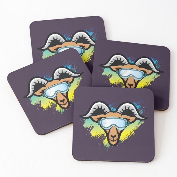 Item preview, Cool goat with ski glasses designed and sold by Donutlovers.