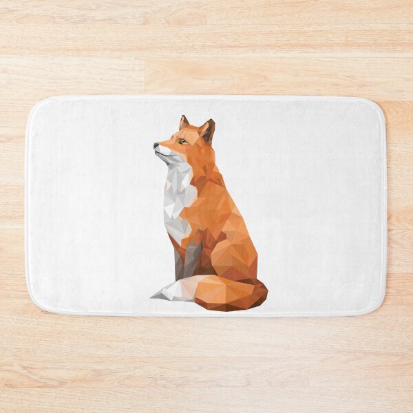 Item preview, Geometric Fox Lovely Cute Animal Polygonal Shape Orange designed and sold by foxynatic.