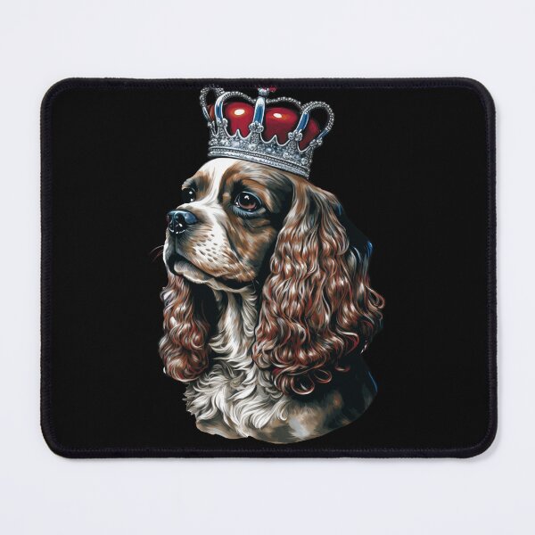 Item preview, Cavalier King Charles Spaniel dog wearing a crown designed and sold by Gerald Waters.