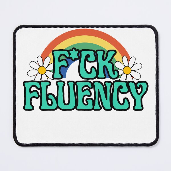 Item preview, Fuck Fluency Censored (rainbow) designed and sold by NicoleSLP.