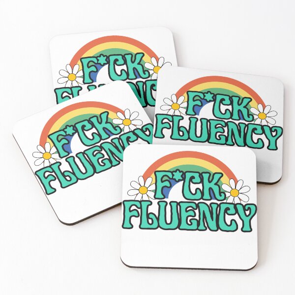 Item preview, Fuck Fluency Censored (rainbow) designed and sold by NicoleSLP.