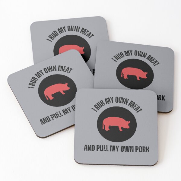 Item preview,  Rub My Own Meat And Pull My Own Pork, Funny Bbq Slogan designed and sold by DansCookout.
