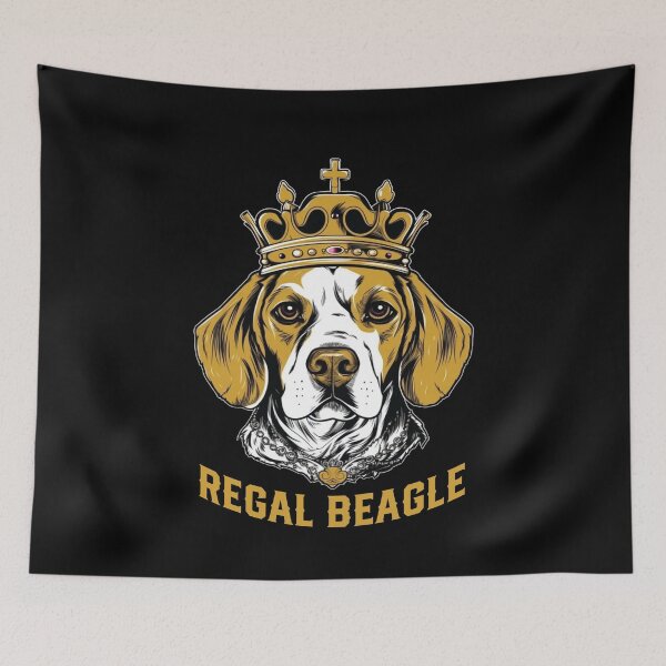 Item preview, Regal Beagle Dog wearing a crown designed and sold by Gerald Waters.