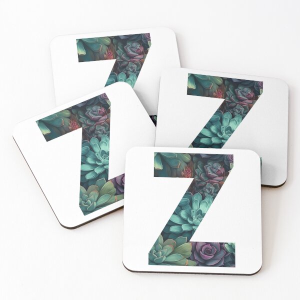 Item preview, Elegant Succulent Pattern Letter Z designed and sold by AdiRemba.