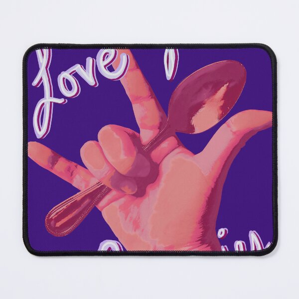 Item preview, Modern Digital Pop Art American Sign Language Spoon I love You with text Disability Awareness Chronic Illness Pride designed and sold by ARTbyABACCUS.