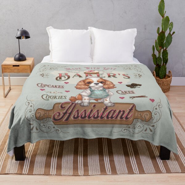 Item preview, Dog Cavalier King Charles Spaniel Baker's Assistant - Baking Buddy designed and sold by PositiveIdeas.