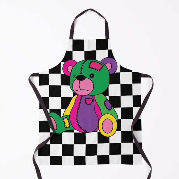 Item preview, Creepy Cute Teddy Bear On Checkers designed and sold by ColorZoo.